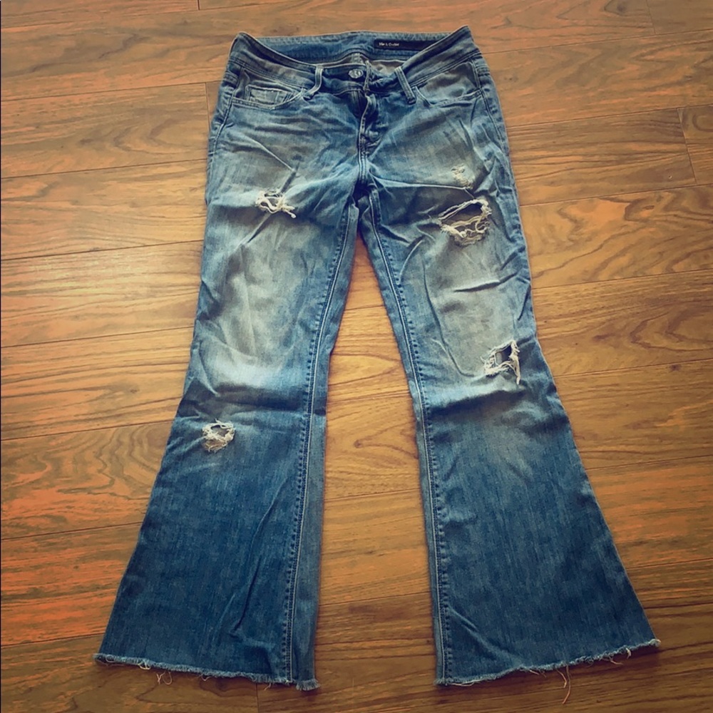 Vintage Style Boot Cut Jeans